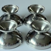 4 ice cream cups by WMF/Tischfein - made of stainless steel - Vintage