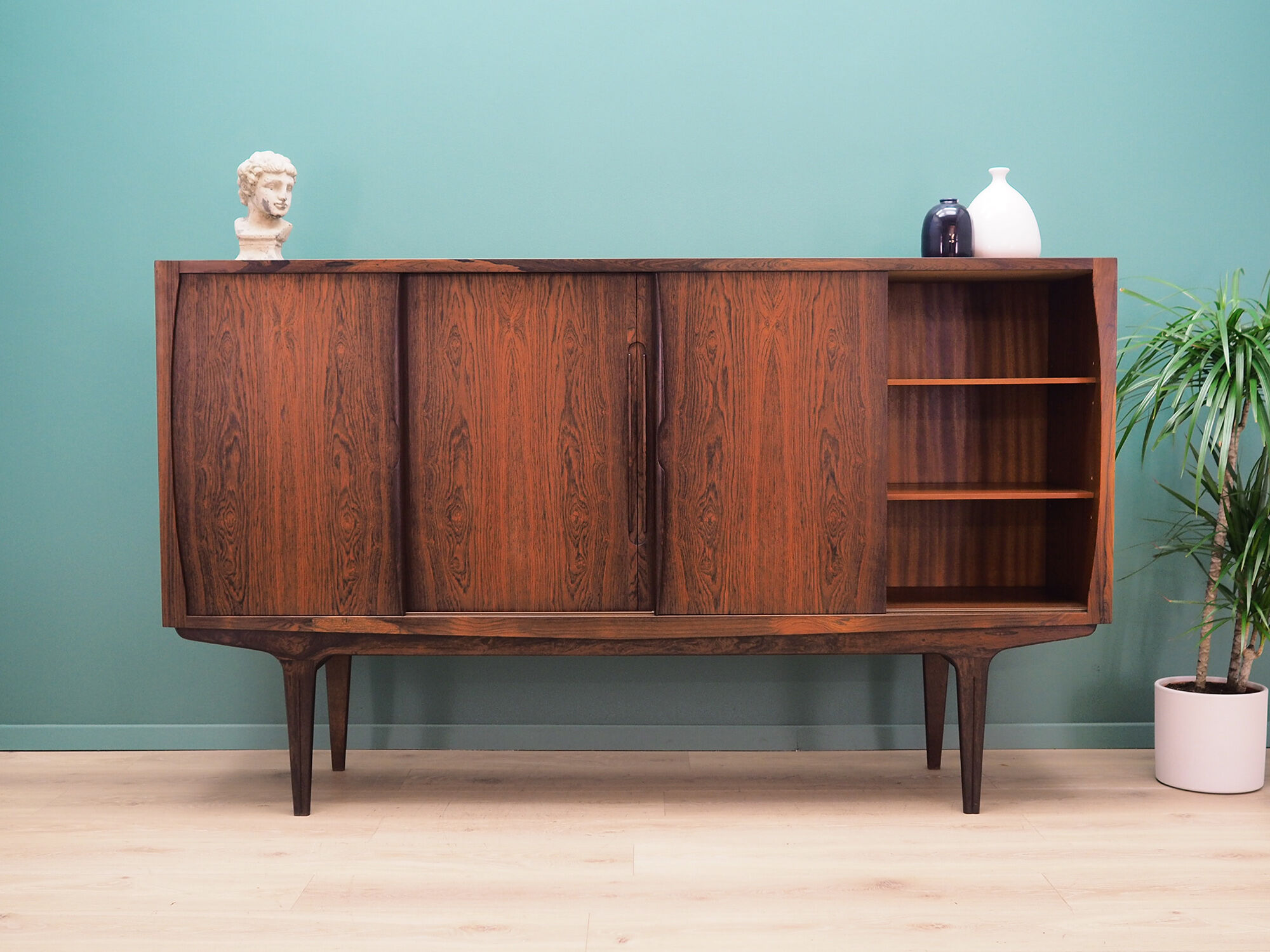 Highboard rosewood, Danish design, 70's