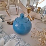 Ceramic pot / Sugar bowl / Blue sweet jar