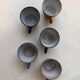 Set of five mugs from a 1960s Scandinavian studio.