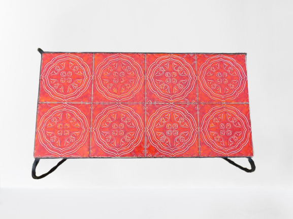 Forged iron coffee table 1950