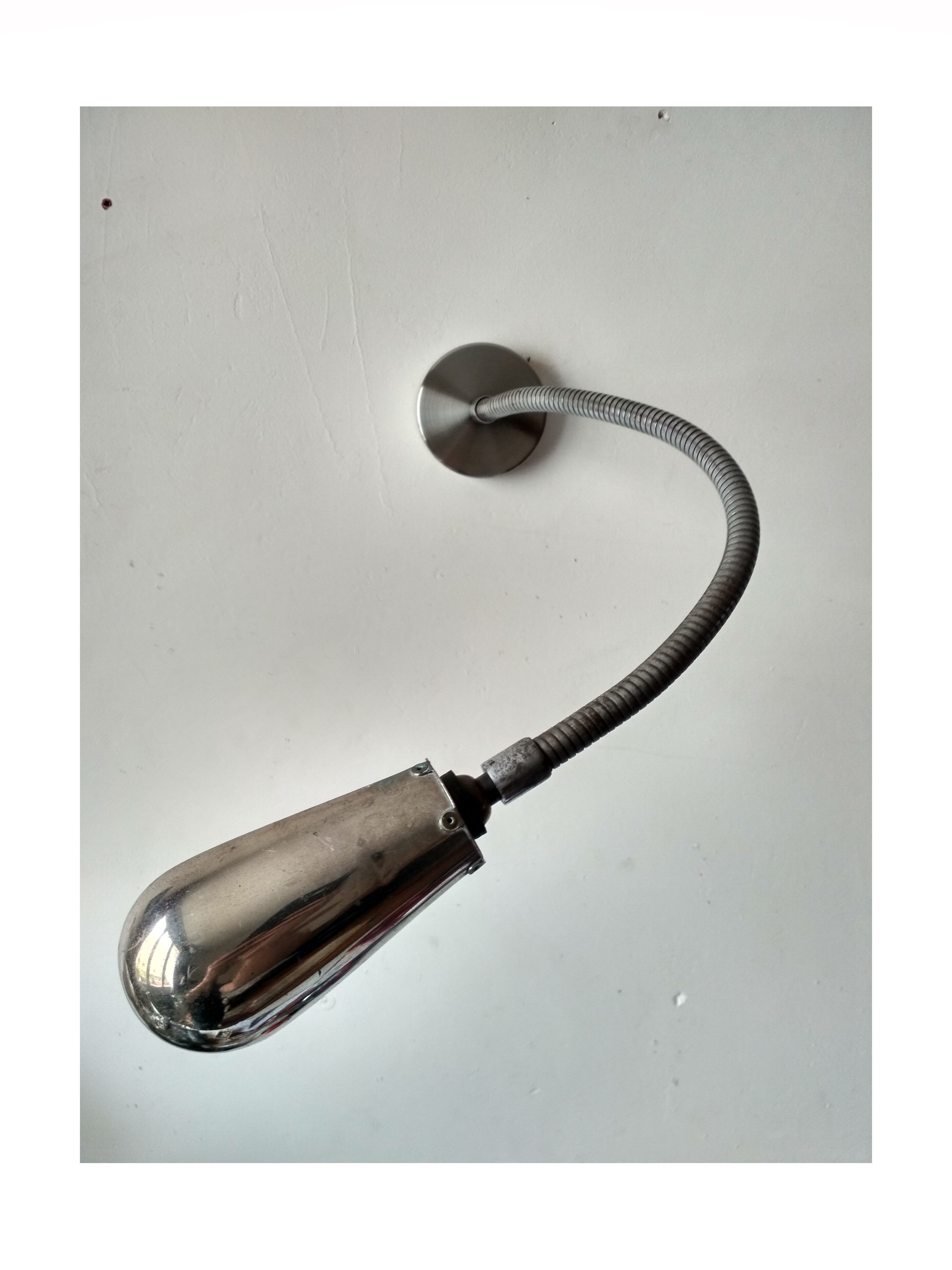 Industrial wall lamp office - flexible rod