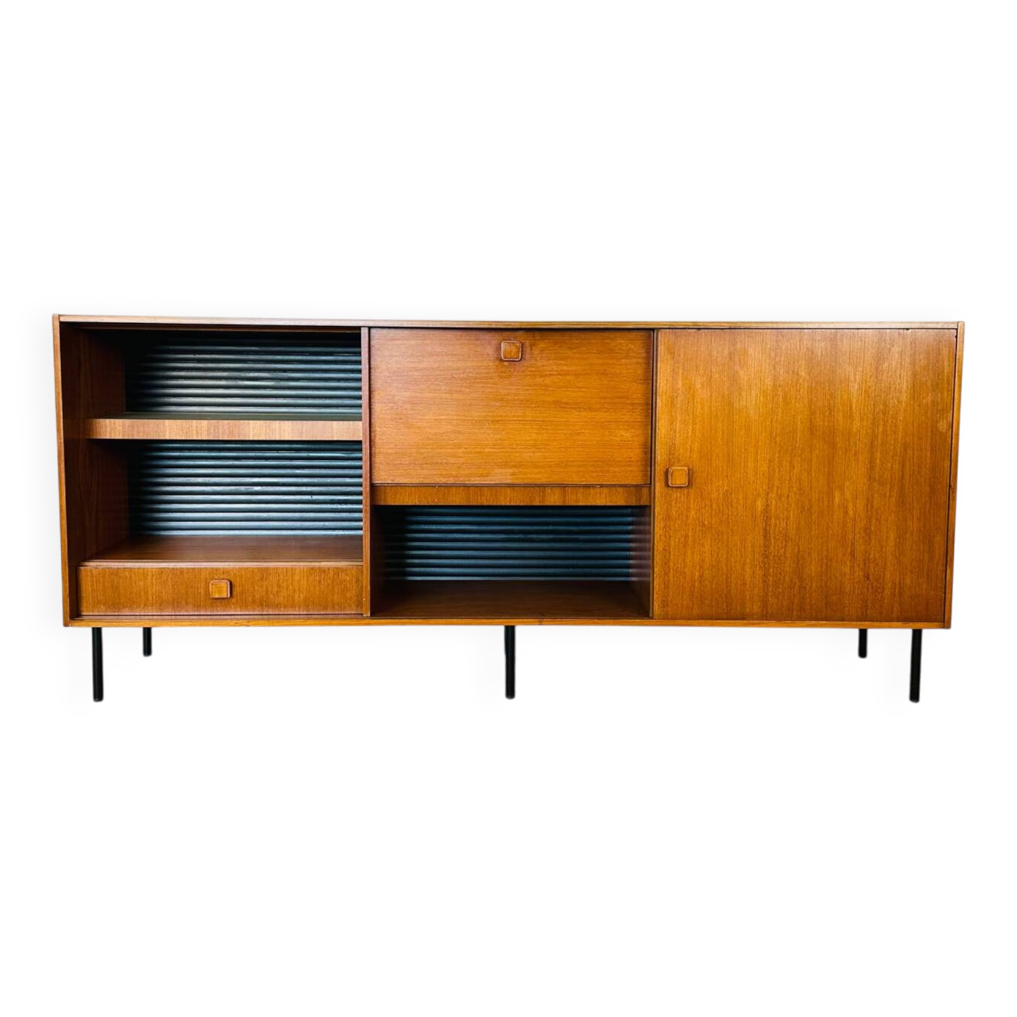 1960s high Scandinavian teak sideboard