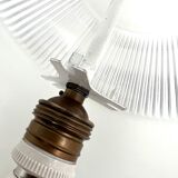 Holophane glass suspension rv2 prismopal 1972 ø 24 cm