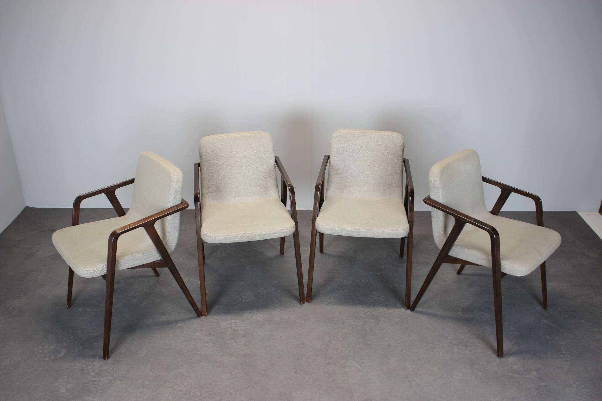 Set of 4 Lolita Dining Chair with Arms by Porada, 21st Century