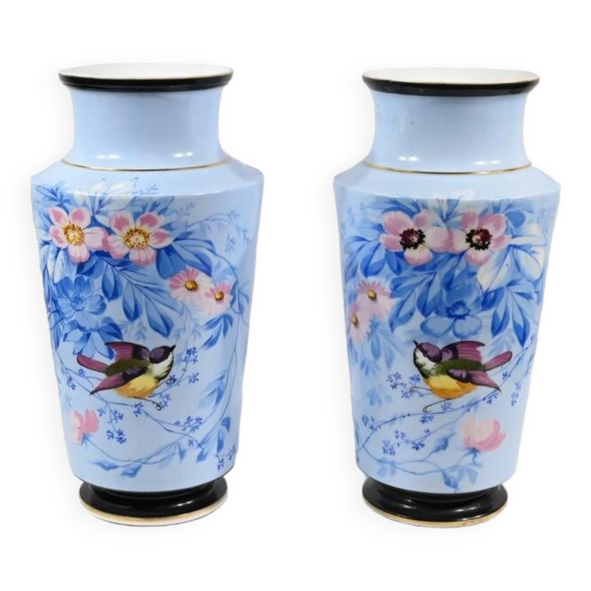 Pair of Porcelain Vases – Mid-19th Century