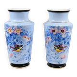Paire de Vases en Porcelaine – Milieu XIXe