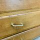 Wooden chest of drawers, splayed legs from the 1950s, vintage