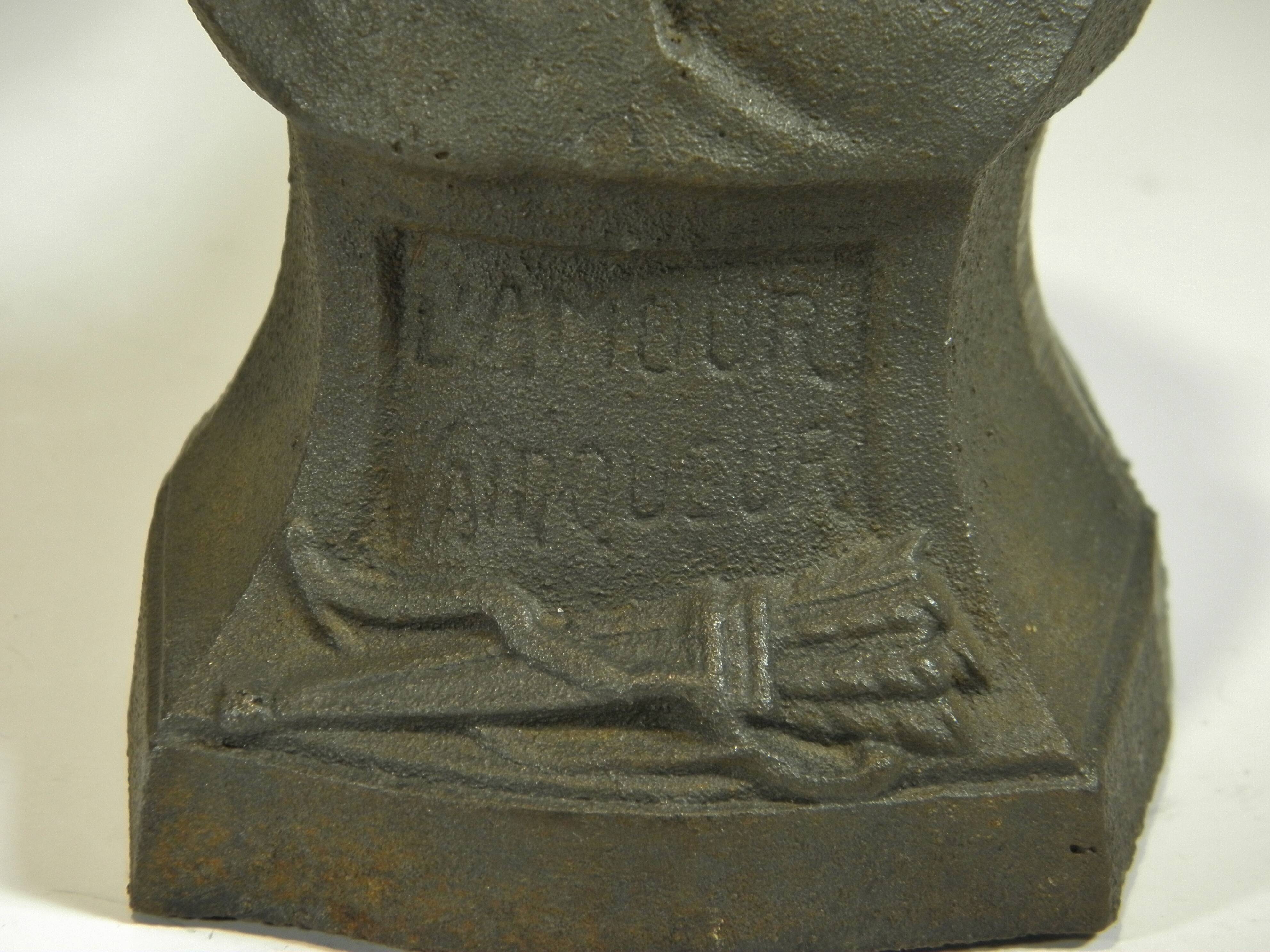 Pair of cast iron fire dogs