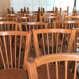 Rare series of 50 chairs Baumann fanett vintage design 1950 1960