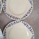 Set of 8 dessert plates Longchamp Terre de Fer model Cannes