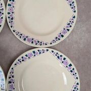 Lot de 8 assiettes à dessert Longchamp Terre de Fer modèle Cannes