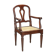 Antique walnut armchair with caned seat, Italy, 18th century