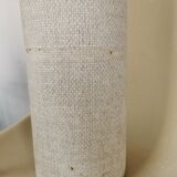 Floor lamp seventies totem, chrome and suede