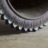 Antique Cast Iron Garden Urn, Campana Form Planter