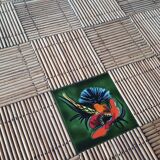 Dining table, bamboo and split rattan