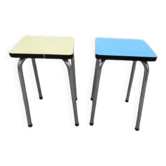 Paire de tabourets en formica