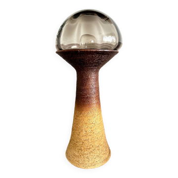 Brutalist designer ceramic lamp