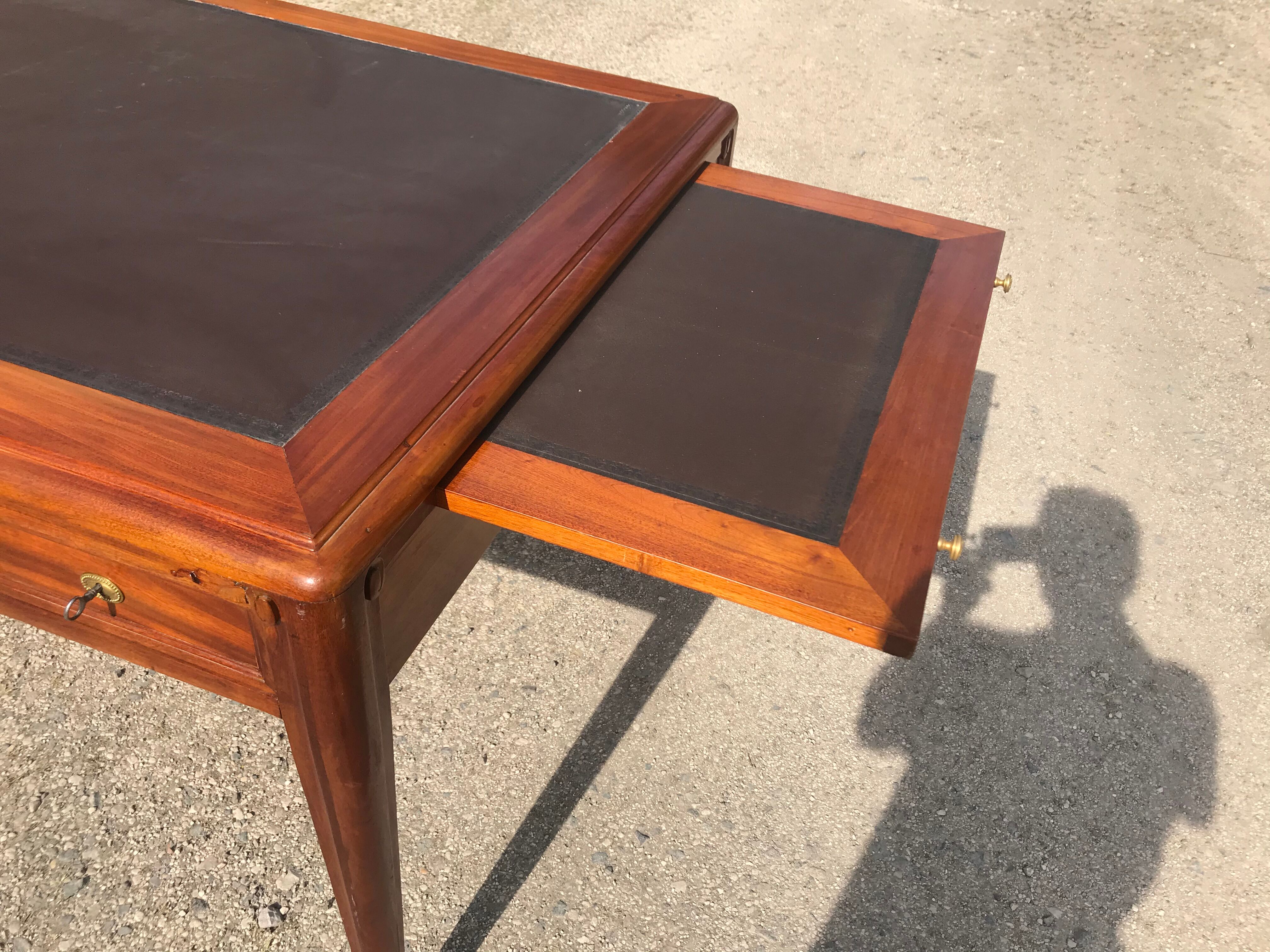 Double art deco mahogany desk