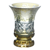 Small cut crystal vase from Bohemia.