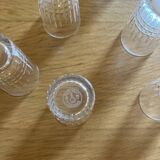 Baccarat liqueur set, glasses, and stand. Rare item.