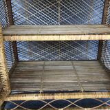 Vintage rattan bookcase