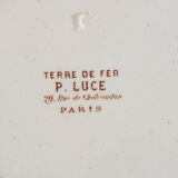 P.Luce Paris 5 Flat plates in Iron Earth bird décor