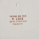 P.Luce Paris 5 Flat plates in Iron Earth bird décor