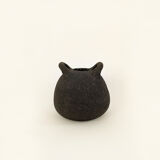 Vase "Bouboulita" en grès noir