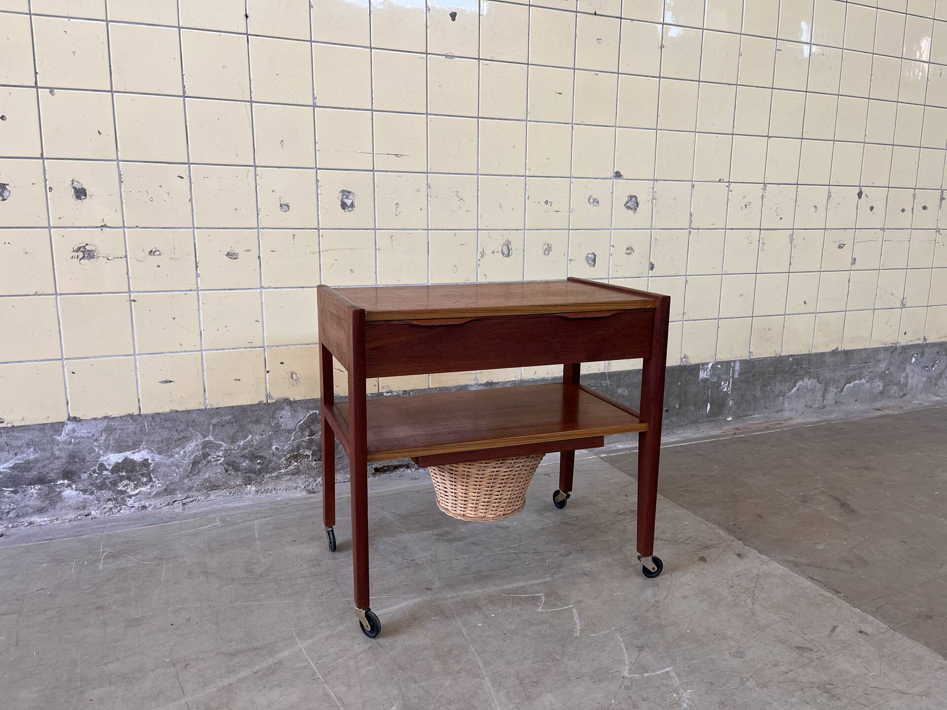 Vintage Scandinavian teak side table