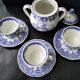 3 Lunéville KG earthenware coffee cups