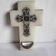 Benedictine Cross in Onyx and cloisonné enamel