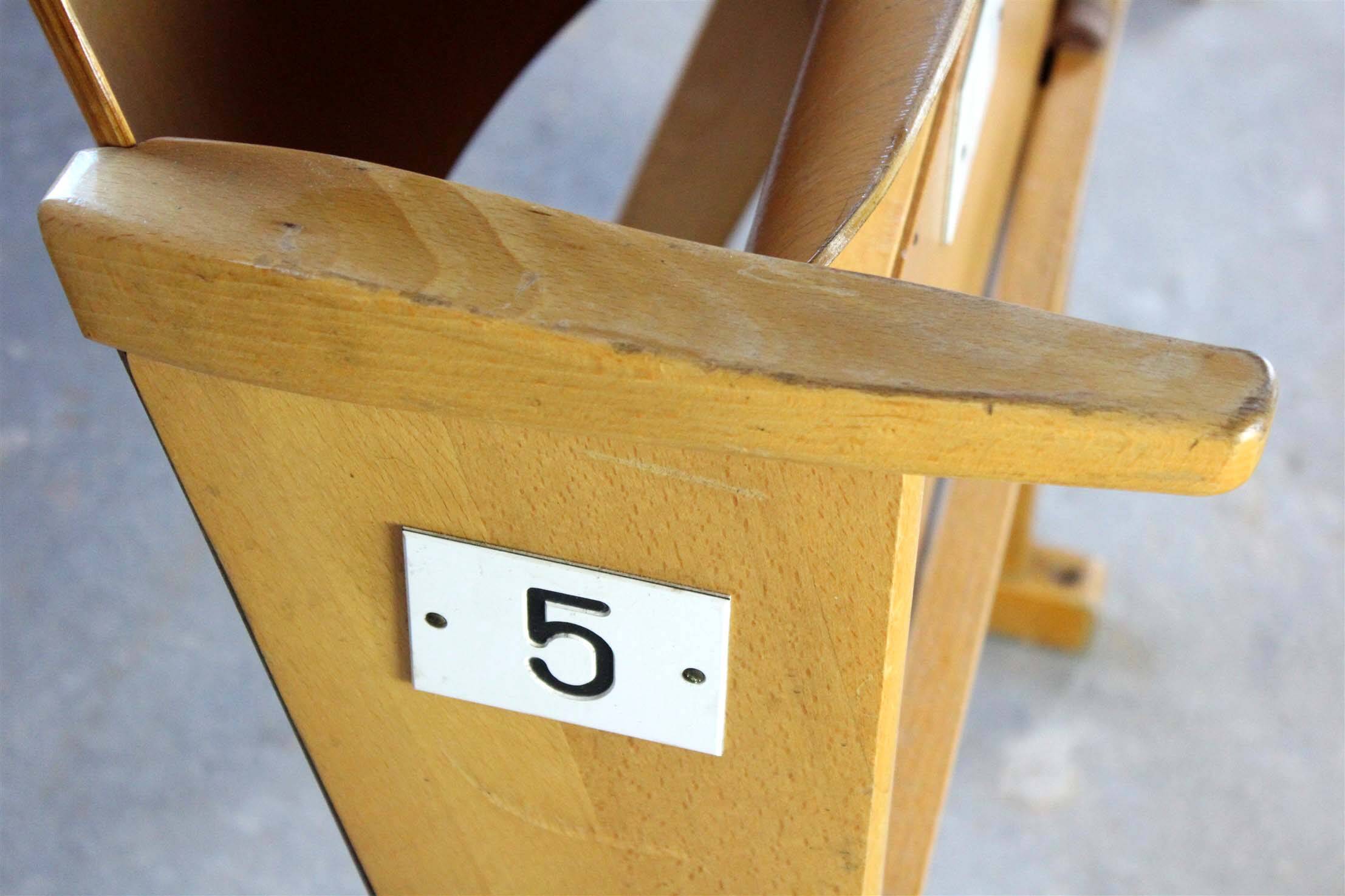 Chaises de cinéma vintage de Ton, années 1960, ensemble de 13