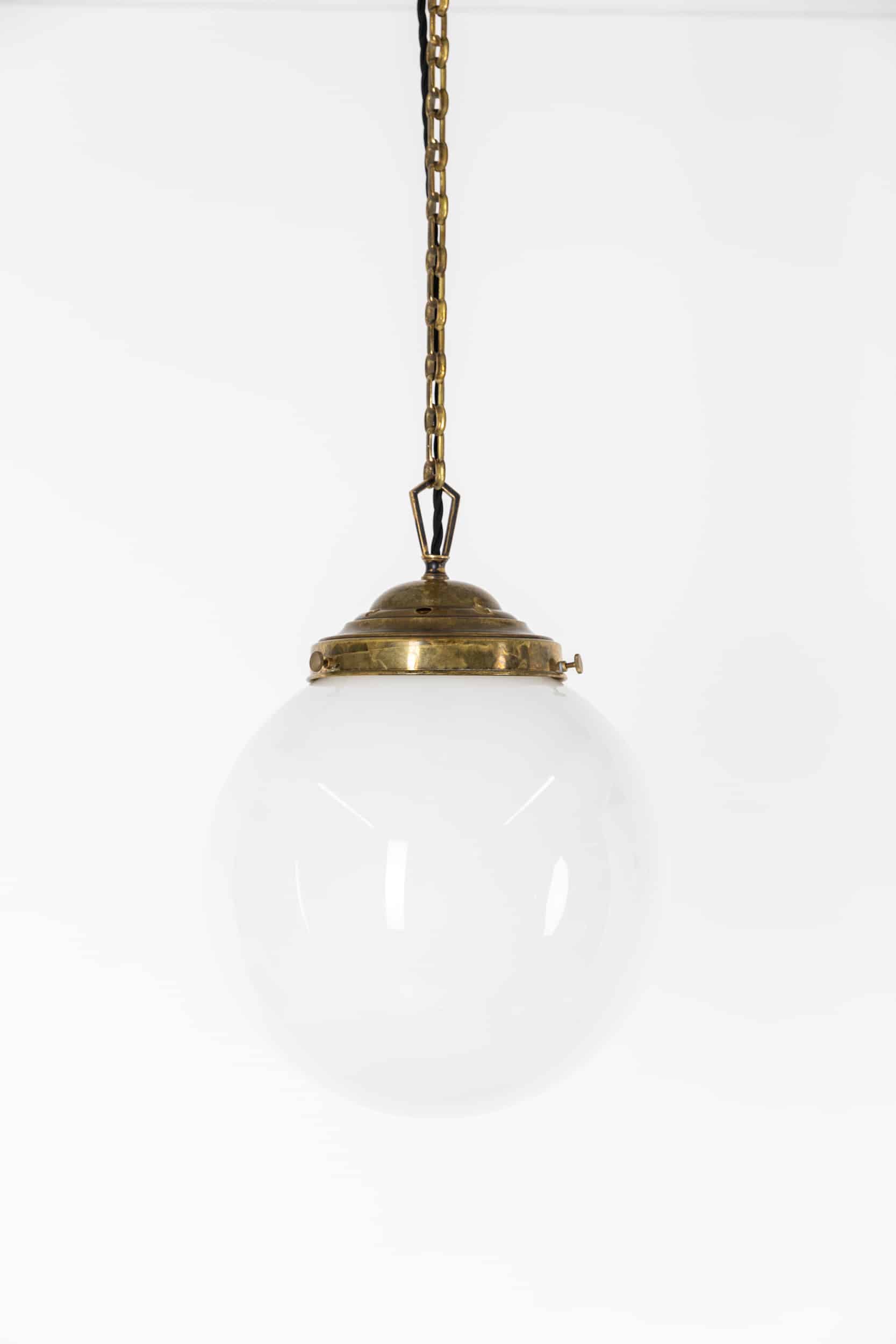 Lampe ancien globe art déco - Sélection Brocante