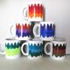 Series of 6 mugs design waecht ersbach 70s