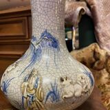 Vase porcelaine craquelé XIX