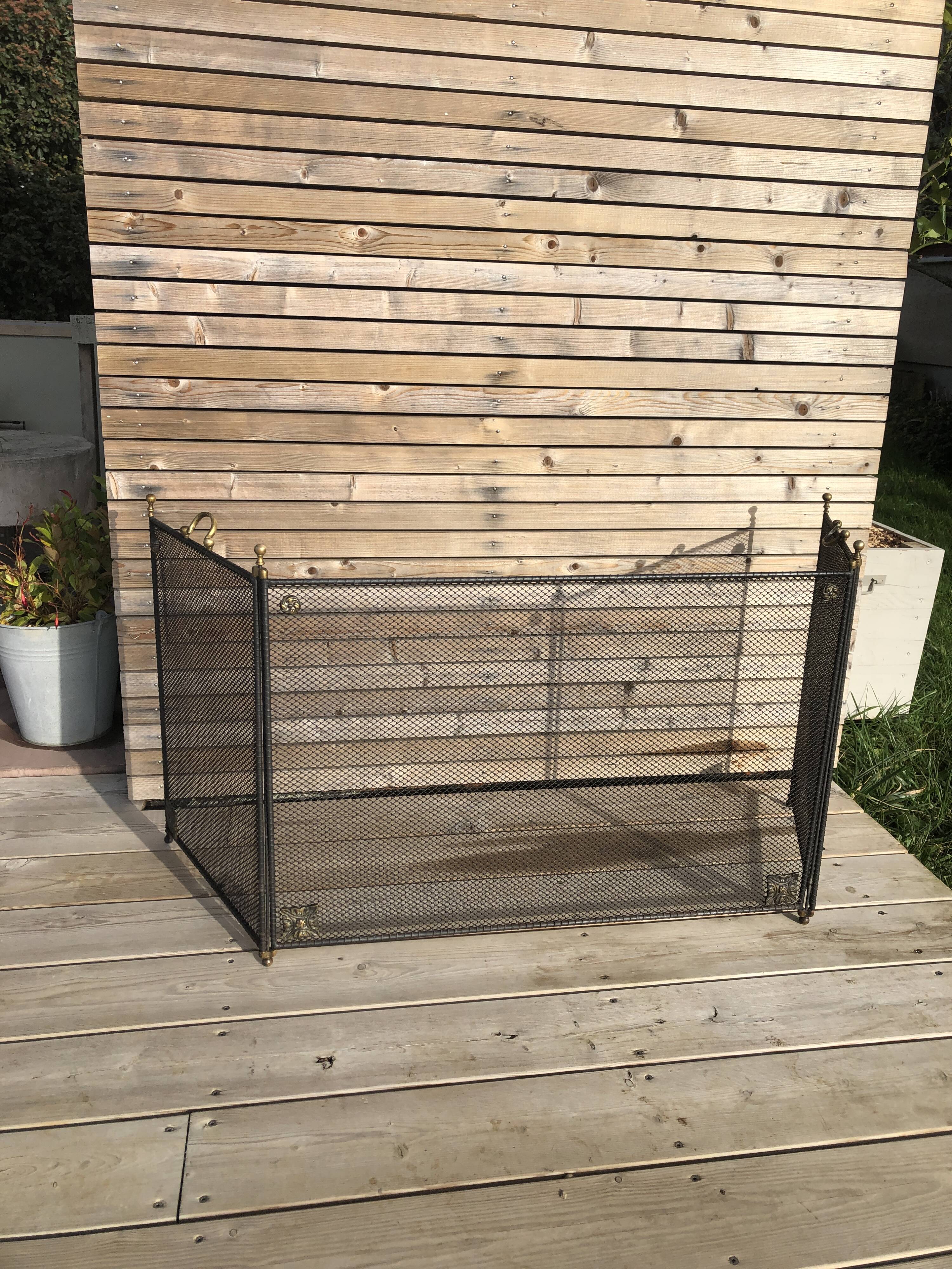 Iron and brass firewall