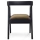Pair of burnt wood chairs