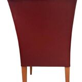 Poltrona Frau Italy - 6 chairs in varnished wood and leather