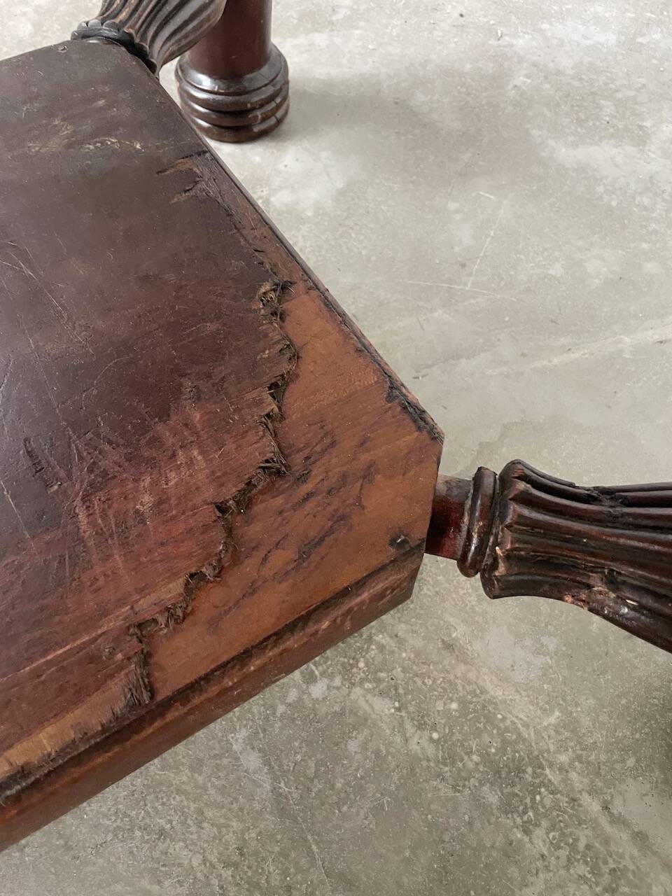 Bureau console acajou 1900