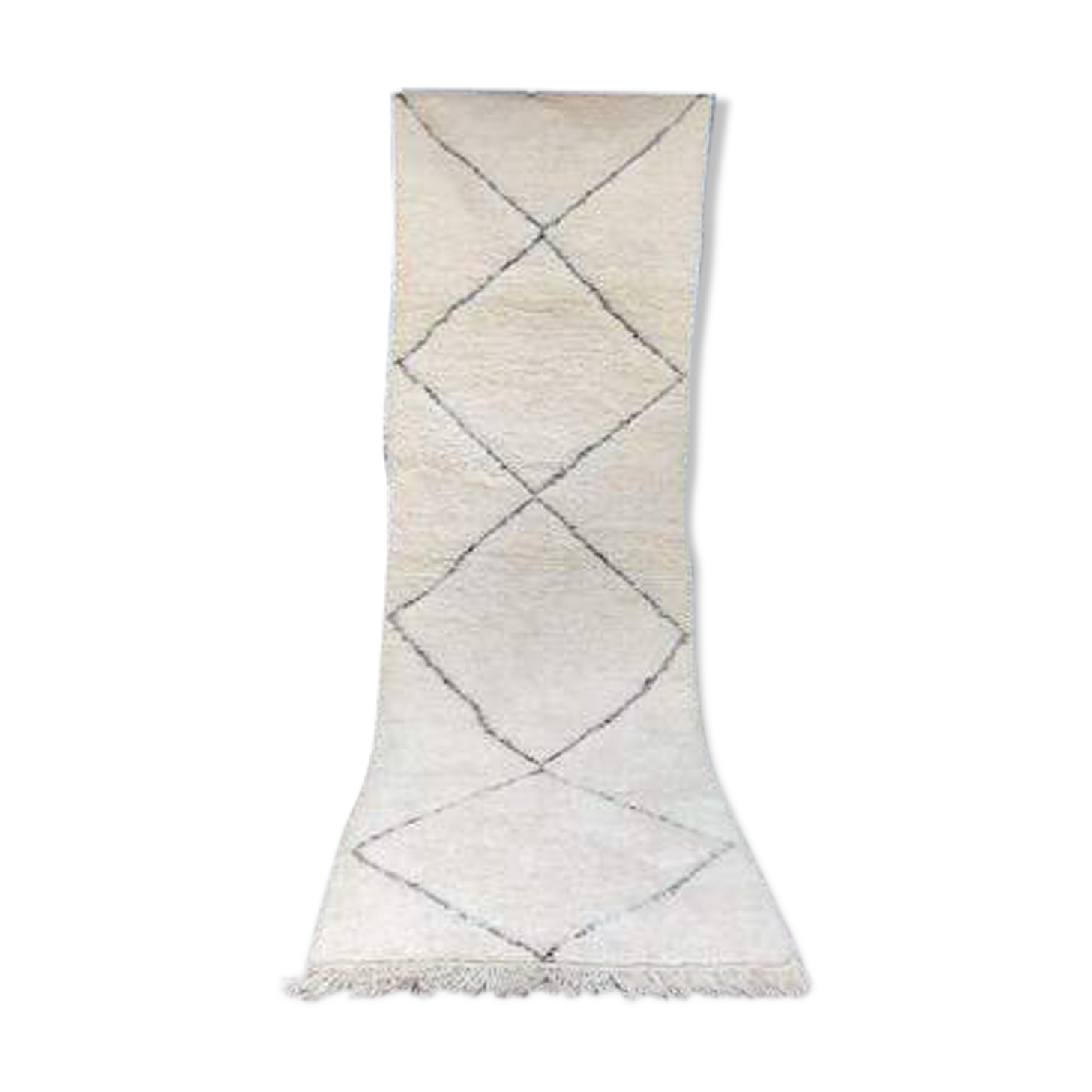 Beni Ouarain hallway rug with hollow diamonds 97x300cm