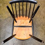 Two Scandinavian design chairs, Fanett style