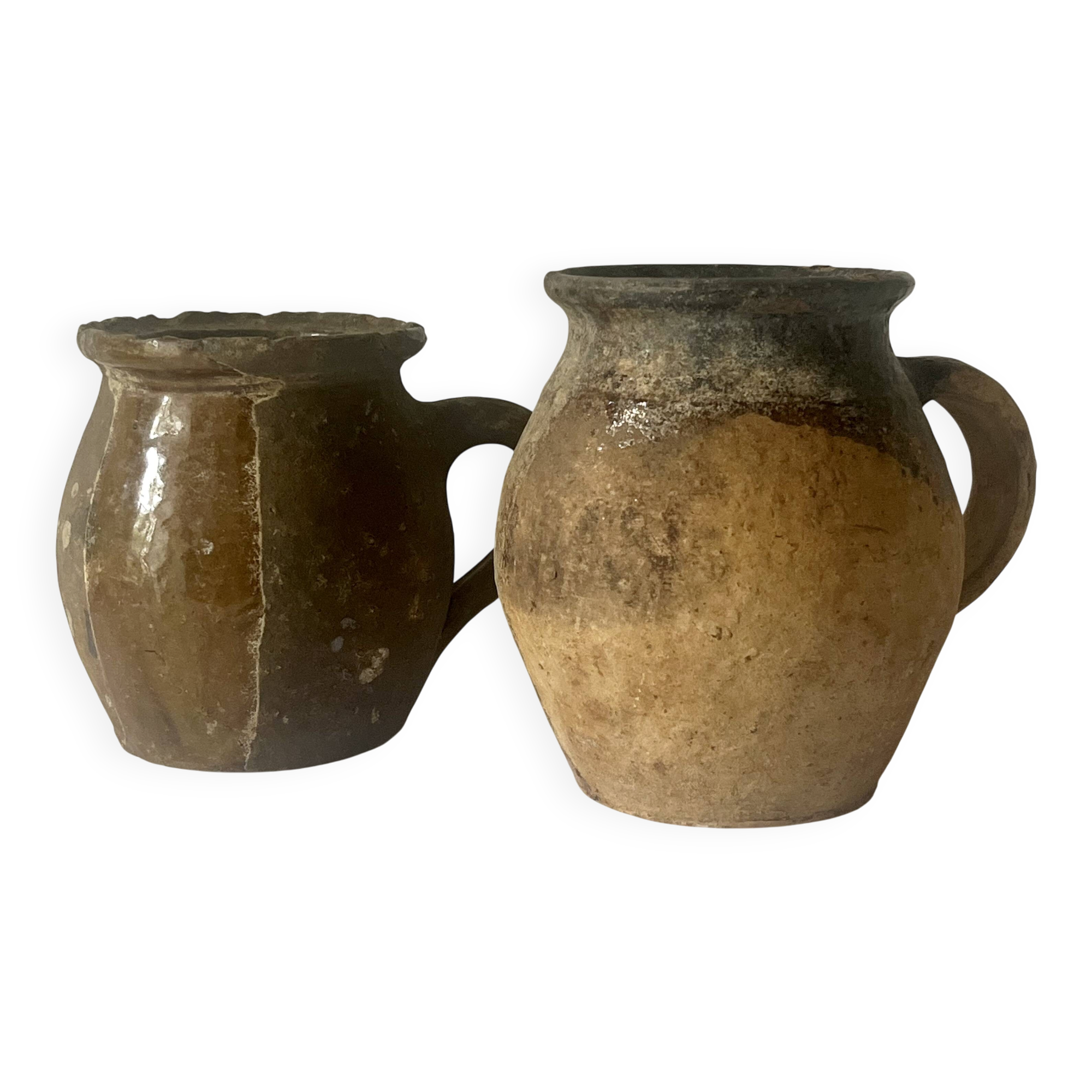 Paire de poteries rustiques, XIXᵉ siècle