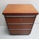Mid century set of 2 mahogany filing cabinets
