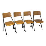 Set of 4 vintage post-modern design chairs