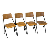 Set of 4 vintage post-modern design chairs