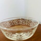 5 Luminarc arabesque champagne glasses from the 70s