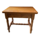 Small footrest bench in bohemian style.