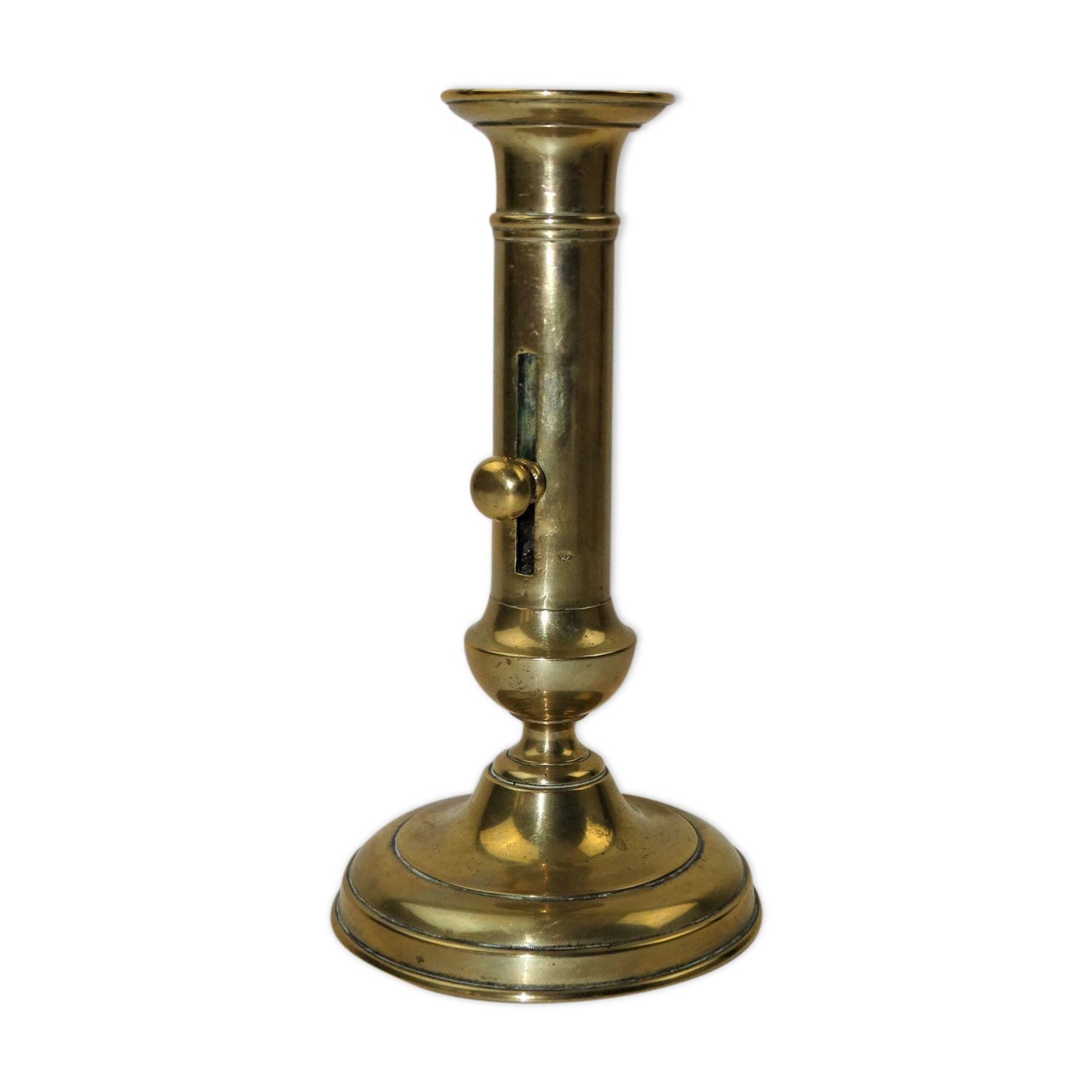 19th bronze brass candlestick