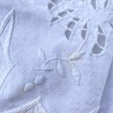Large antique embroidered tablecloth 190x260
